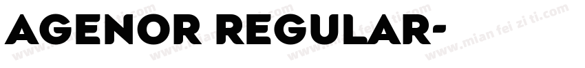 Agenor Regular字体转换